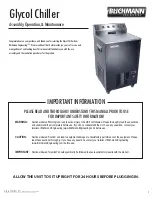 Blichmann Engineering Glycol Chiller Assembly Operation Maintenance preview