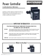 Blichmann Engineering Power Controller 120VAC Assembly Operation Maintenance Manual preview