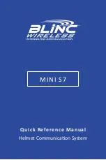 Blinc MINI S7 Quick Reference Manual preview