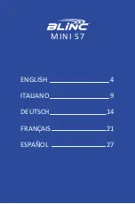 Preview for 3 page of Blinc MINI S7 Quick Reference Manual