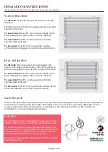 Preview for 5 page of Blinds by Post Aluminium Venetian Blinds Installation & Operation Instructions