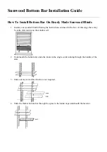 Blinds Direct Sunwood Bottom Bar Installation Manual предпросмотр