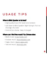 Preview for 5 page of Blink Speaker User Manual