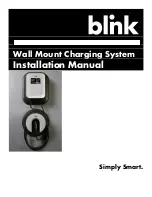 Предварительный просмотр 1 страницы Blink Wall Mount Charging System Installation Manual