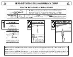 Preview for 2 page of Bliss Hammocks ROPE HAMMOCK CHAIR Manual