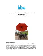 Предварительный просмотр 1 страницы Bliss SUNBRELLA Owner'S Manual