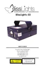 BlissLights BlissLights-50 User Manual предпросмотр