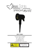 Предварительный просмотр 1 страницы BlissLights Spright Move User Manual