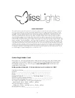 Предварительный просмотр 8 страницы BlissLights Spright User Manual