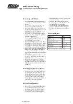 Preview for 9 page of Blitz BP 65 Operating Instructions Manual