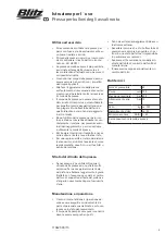 Preview for 15 page of Blitz BP 65 Operating Instructions Manual