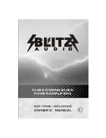 Blitz BZA1000D Owner'S Manual предпросмотр