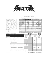 Blitz BZW124 Specifications preview