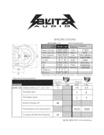 Blitz BZW12D Specifications preview