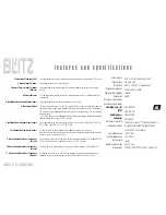 Preview for 8 page of Blitz BZX3 User Manual