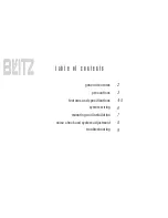 Предварительный просмотр 3 страницы Blitz BZX7 User Manual