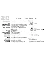 Предварительный просмотр 7 страницы Blitz BZX7 User Manual