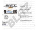 Blitz FATT DC Quick Start Manual preview