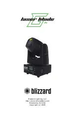 Предварительный просмотр 1 страницы Blizzard Lighting Laser Blade G Manual