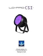 Blizzard Lighting Lo-Pro CSI User Manual preview