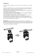 Предварительный просмотр 9 страницы Blizzard Lighting N-Trance Manual