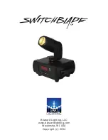 Предварительный просмотр 1 страницы Blizzard Lighting switchblade User Manual