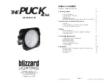 Preview for 1 page of Blizzard Lighting THE PUCK RGBA LED PAR Can Manual