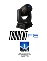 Blizzard Lighting Torrent F5 User Manual предпросмотр