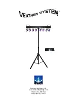 Предварительный просмотр 1 страницы Blizzard Lighting weather system Manual