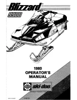 Blizzard 1980 Bombardier 5500 ski-doo Operator'S Manual preview