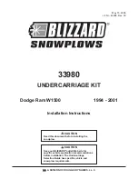 Предварительный просмотр 1 страницы Blizzard 33980 Installation Instructions Manual