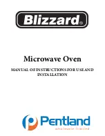 Preview for 1 page of Blizzard MWO01-2510 Manual Of Instructions For Use And Installation