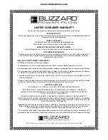 Предварительный просмотр 58 страницы Blizzard POWER PLOW 810 Assembly & Operation Manual