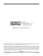 Preview for 40 page of Blizzard POWER PLOW 8100PP Owner'S Manual