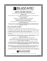 Preview for 36 page of Blizzard POWER PLOW 810SS Assembly & Operation Manual