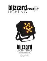 Blizzard Puck Q12 LED PAR Can User Manual предпросмотр