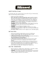 Preview for 2 page of Blizzard ucf140 Instructions For Use And Installation