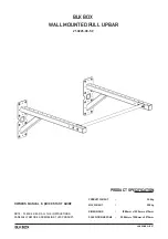 Preview for 1 page of BLK BOX WALL MOUNTED PULL UP BAR Owner'S Manual & Quick Start Manual