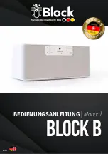 Предварительный просмотр 1 страницы Block Audio Block B Manual