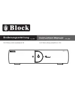 Block A 100 Instruction Manual preview