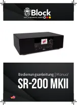 Block SR-200 MKII Manual предпросмотр