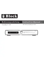 Block V 100 Instruction Manual preview