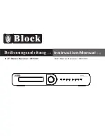 Block VR 100+ Instruction Manual preview