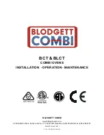 Предварительный просмотр 1 страницы Blodgett Combi BCT Installation Operation & Maintenance