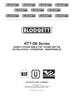 Preview for 1 page of Blodgett 10DS-KTT Installation & Operation Manual