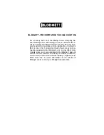 Предварительный просмотр 3 страницы Blodgett 1400 SERIES Installation & Operation Manual