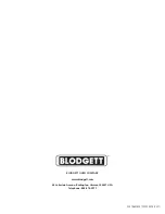 Preview for 20 page of Blodgett 20DS-KLT Installation Operation & Maintenance