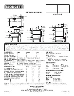 Предварительный просмотр 2 страницы Blodgett 961 Specifications