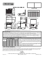 Предварительный просмотр 2 страницы Blodgett B36- BBB-SU Specification Sheet