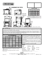 Предварительный просмотр 2 страницы Blodgett B36-COMBOS Specification Sheet